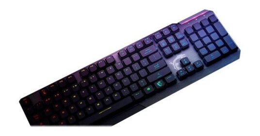 MSI Vigor GK50 Low Profile - keyboard - US - Tastatur - Amerikansk Engelsk - Sølv