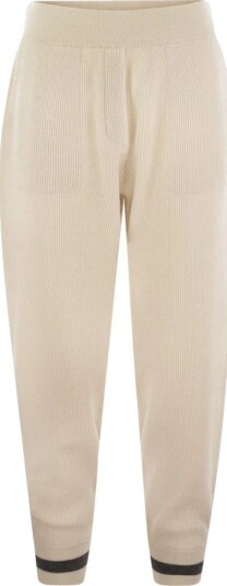 Brunello Cucinelli Dame Bukser Beige M,