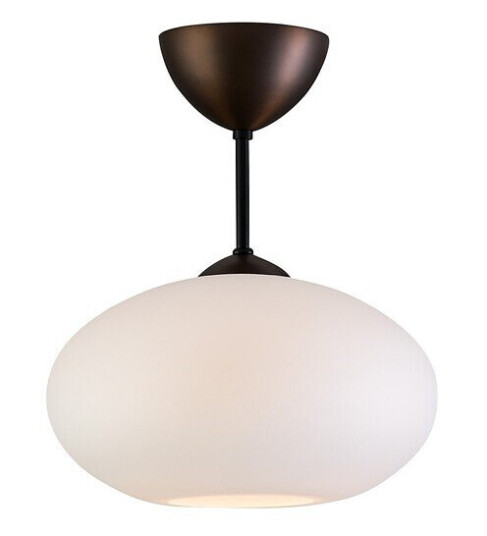 Belid Takplafond Bullo E27 60W IP21 H320 mm, Oksidert/Opal