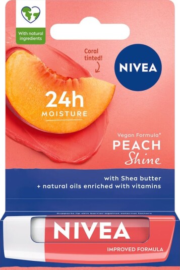 Nivea Protective Lipstick Peach Shine 4,8 G Nivea Protective Lipstick Peach Shine 4,8 G