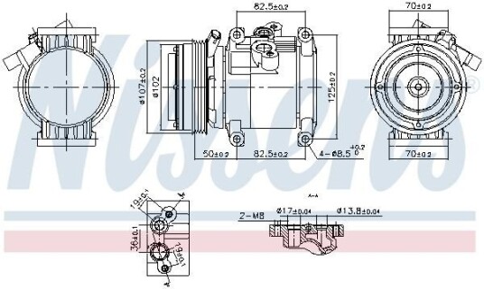 AC kompressor NISSENS 891011 AC kompressor NISSENS 891011