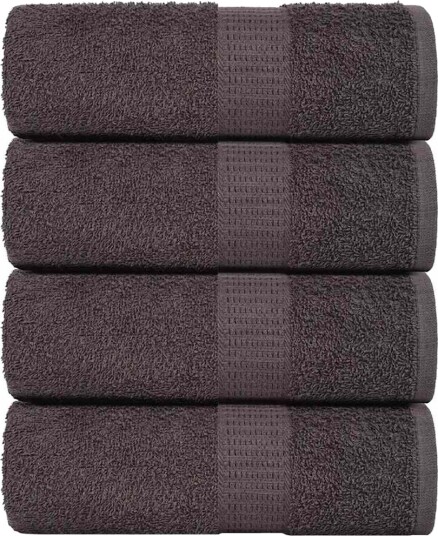 vidaXL Vaskehåndklær FROGN 4 stk antrasitt 30x30 cm 360 gsm vidaXL Vaskehåndklær FROGN 4 stk antrasitt 30x30 cm 360 gsm