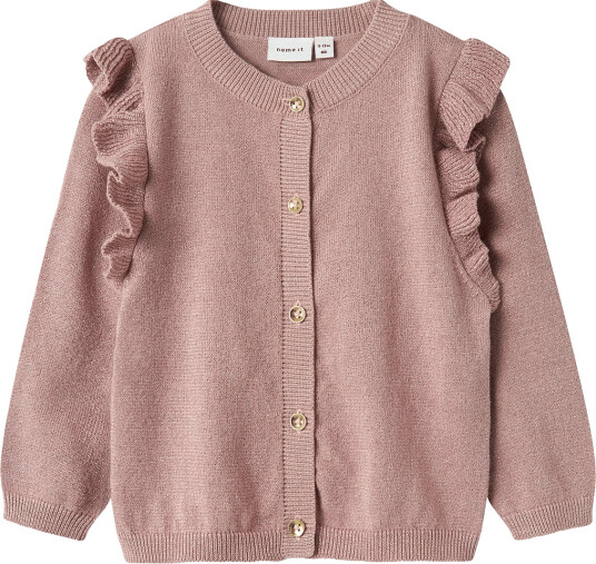 Name It Nmfabinne Ls Knit Card Noos Pink 122 128