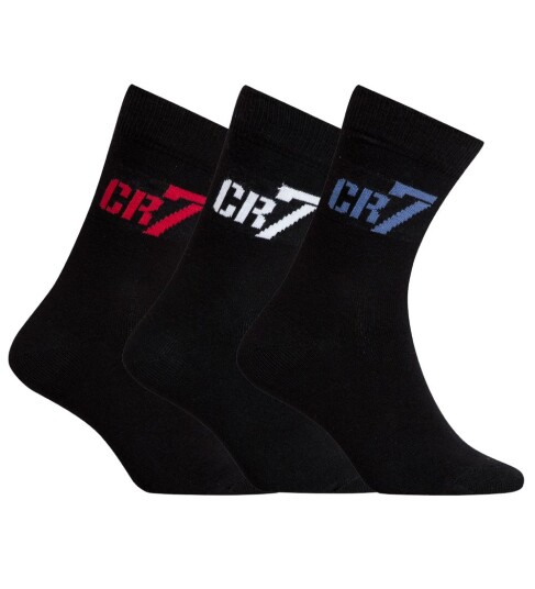 CR7 Cr7 Kids Socks 3-Pack - Black - 40-43