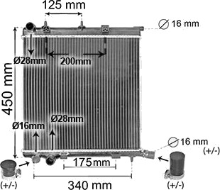 VAN WEZEL 40002368 Radiator motorkjøling VAN WEZEL 40002368 Radiator motorkjøling