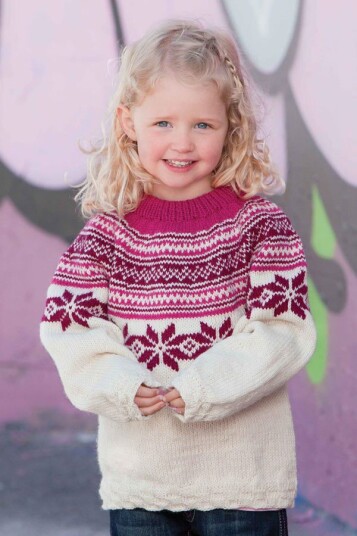Viking Garn 1205 7 Genser Rosa