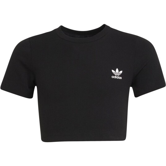 Adidas Originals Black Rib Crop Tee 140