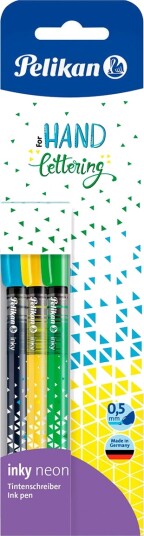 Pelikan Inky Neon Fineliner 0,5mm 3 pk Pelikan Inky Neon Fineliner 0,5mm 3 pk