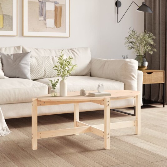 vidaXL Salongbord 118x63x45 cm heltre furu