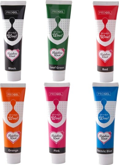 Progel Pastafarger Sett Med Store Tuber