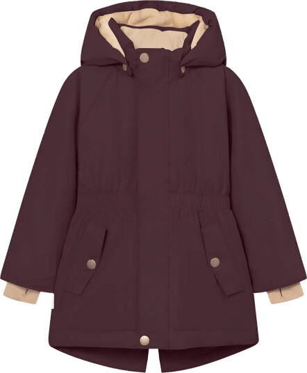 MINI A TURE Matvikania Fleece Lined Winter Jacket. Grs Burgundy 104