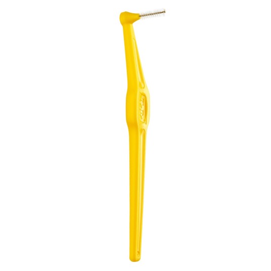 25 stk TePe Angle Gap børster GUL ISO 4 - 0,7 mm. 25 stk TePe Angle Gap børster GUL ISO 4 - 0,7 mm.