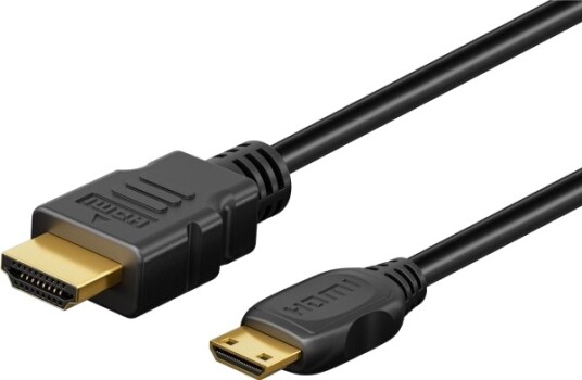 Goobay 74429 1 M Hdmi Type A Standard Hdmi Type C Mini 3D 48 Gbit/S Sort