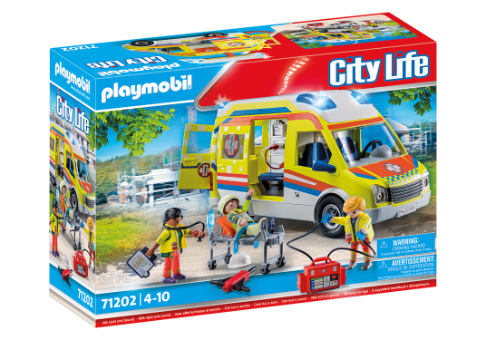 Playmobil Ambulanse Med Lys Og Lyd Playmobil City Life 71202