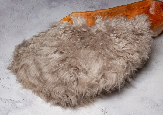 Pledd - Ull - Rundt - 60 cm - Østers