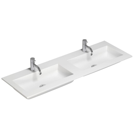 Dansani Calidris Shape Kompositt D40 Måltilpasset Hvit Matt 140cm Dobbel