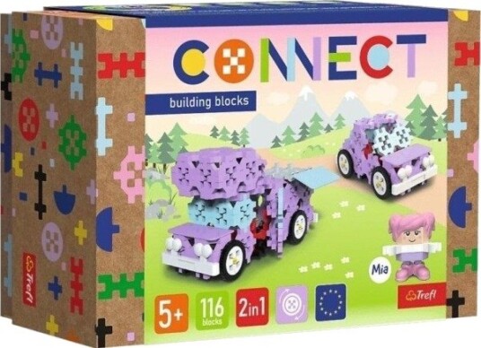 Trefl Byggesett Connect 2In1 Camper/Car Farget Trefl Byggesett Connect 2In1 Camper/Car Farget