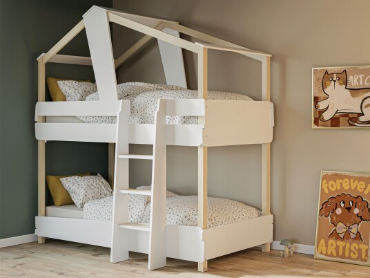 Cba-Møbler Husseng Timber 90×200 Hvit