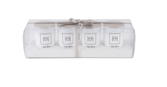 Halvor Bakke Duftlys Gavepakke 4-pk Hvit – Assorterte Dufter