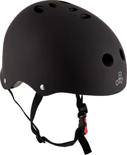 Triple Eight Hjelm - Sertifisert Sweatsaver - Black Gummi - Triple Eight - XS/Sykkelhjelm - Svart