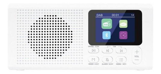 AMADEUS CAMPANA FM/DAB+ RADIO, HVIT AMADEUS CAMPANA FM/DAB+ RADIO, HVIT
