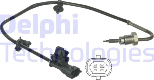 Sensor, eksostemperatur DELPHI TS30027