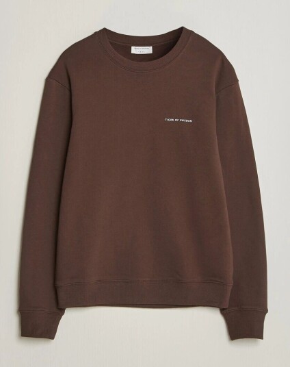 Tiger of Sweden Emerson Crew Neck Sweatshirt Dark Mahogany