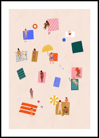 Beach Towel Harmony Plakat / 70x100cm