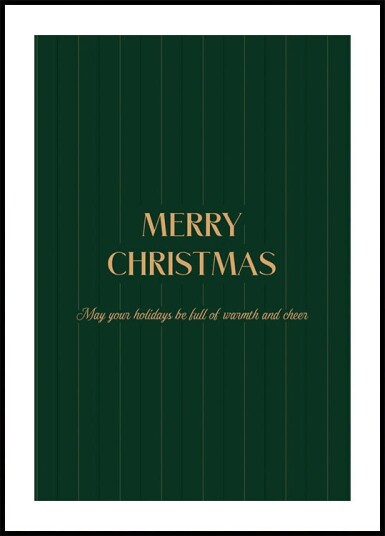 Merry Christmas Warmth Plakat Plakat / 50x70cm
