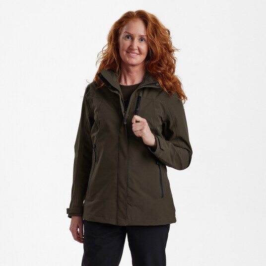 Deerhunter Lady Sarek Shell Jacket with hood Fallen Leaf 48 36