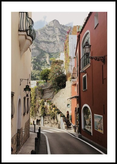 Street in Positano Plakat Plakat / 21x30cm