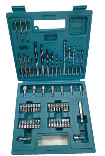 Makita E-11829 60-delt Bor- og Bitssats for Tre og Metall