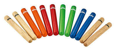Nino Coloured Claves Set 6pc