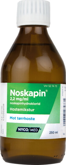 Noskapin Mikstur 2,2mg/ml, 250 ml Noskapin Mikstur 2,2mg/ml, 250 ml