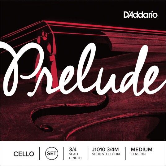 D'Addario J1010 3/4m Prelude 3/4 Cello Strengesett Medium Tension D'Addario J1010 3/4m Prelude 3/4 Cello Strengesett Medium Tension