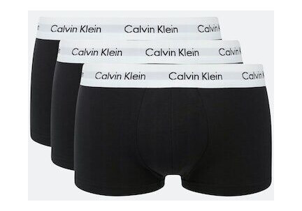 Calvin Boksershorts - 3-Pack Low Rise Trunks Cotton Stretch Hvit Unisex XXXL
