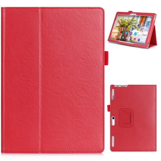 INCOVER Lenovo Tab 10 (X103F) / Lenovo Tab3 10 Multifunksjonel Business Case Rød