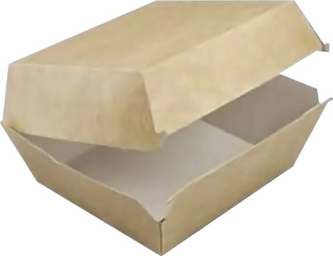 Burgeræske Lille,120X120x80mm Pap Brun/Hvid Pakke Med 240 Stk Fødevaregodkendt Burgeræske Lille,120X120x80mm Pap Brun/Hvid Pakke Med 240 Stk Fødevaregodkendt