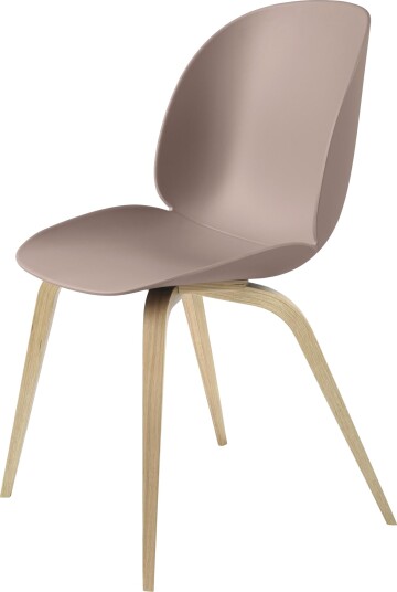 Gubi Beetle Spisestol Trebase Eik Matt/ Søt Rosa