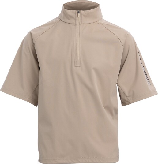 Bogeys & Birdies Jr Windbreaker SS 1/4 Zip Beige Golfklær junior Beige 150