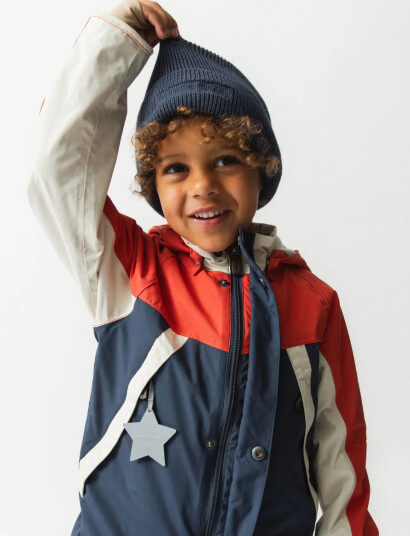 MINI A TURE Matboje Beanie. Gots Grey 2 3Y