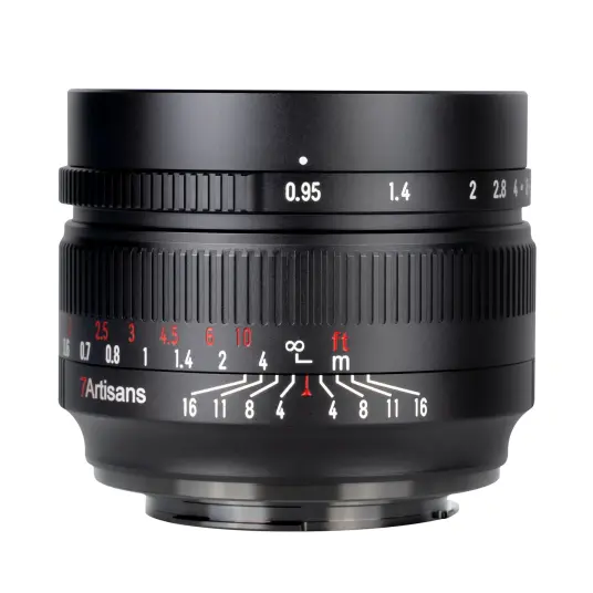 7Artisans 50mm f/0.95 Fuji Fujifilm X-mount. Sort 7Artisans 50mm f/0.95 Fuji Fujifilm X-mount. Sort