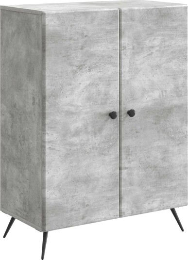 Serviesskap Betonggrå 66 x 34,5 x 90 cm Konstruert tre