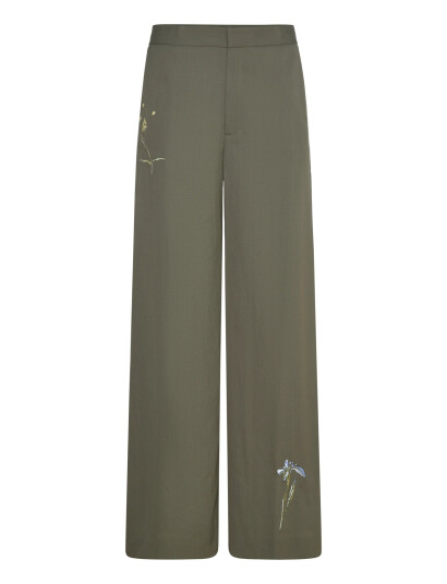 RODEBJER Rodebjer Nora Embroidery - Khaki green - L RODEBJER Rodebjer Nora Embroidery - Khaki green - L