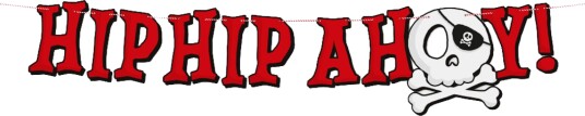 Globos Europe Girlander Pirat Hip Hip Ahoy 6541