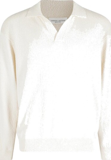 Roberto Collina Herre Topper Beige M,