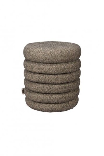 Dutchbone Fern Puff Sort