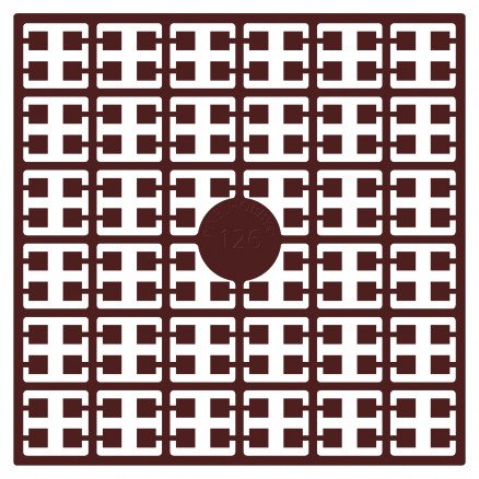Pixelhobby Midi perler 126 Rust Maroon 2x2mm 140 piksler