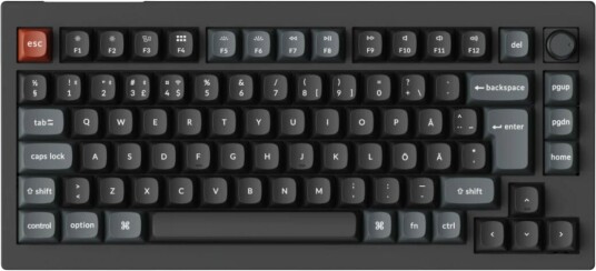 Keychron V1 Ultra 8K svart Silk Pom Banana