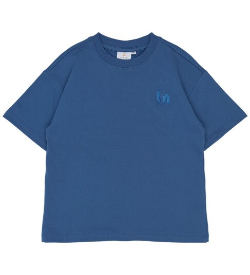 The New Tnrasmus Os S_S Sweat Tee Blue 122/128 The New Tnrasmus Os S_S Sweat Tee Blue 122/128